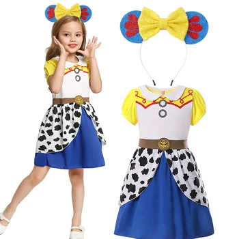 Vasaras Baby Girl Dress Mickey Kostīmi Bērniem Karikatūra Lomu Spēlē Princese Frocks Moana Tērpiem, Elza Un Anna Drēbes
