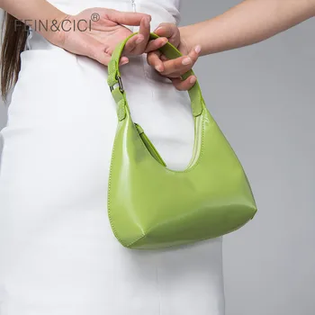 Plecu somas Sieviešu dizaina lakādas baltmaizi Underarm soma sieviešu hobos totes somā 2020 