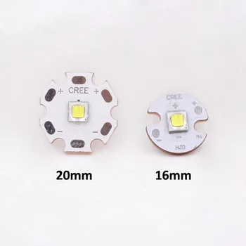 10W Cree XM-L2 U3 LED Avotu čipu, kas uzmontētas uz 16mm/20mm vara bāzes + 17mm 3 v-12v(1mode) / 3,7 v-4,2 v(3mode/5mode) vadītāja valdes