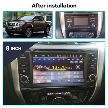 2 din radio, magnetofons Auto stereo NISSAN NP300 Navara-2017 Android 10.0 Auto DVD Multimediju Atskaņotāju, auto GPS Navigācija