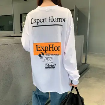 Harajuku T-Krekls Sievietēm 2020. Gada Vasaras Gadījuma Drukāt Modes garām Piedurknēm korejas Topi un t-veida Zaudēt Elpojošs Kokvilnas lielajam top 2020