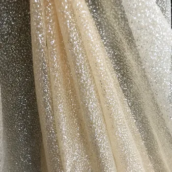Mīksto Acu 1m/daudz 2colours Bronzas Acu Mežģīņu audums kāzu kleitu, plīvuru DIY caurspīdīga auduma kleita auduma H017