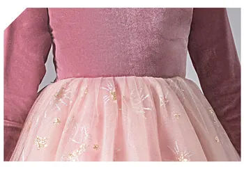 Bērni, Meitenes Dzimšanas Dienas Kleitas Gara Kleita Mežģīņu Sequin Ziedu Kāzu Princess Puse Gājienā Formālu Kleita, Bērniem, Vakara Tērpi