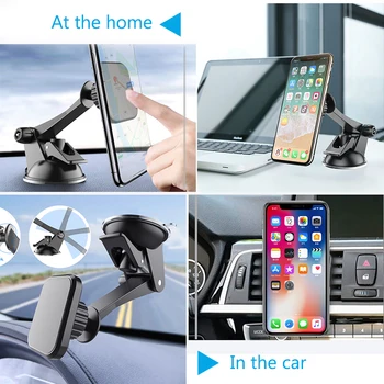 Magnēts Telefons Mount Mobilo Telefonu Turētājs Paneļa&Vējstikla Regulējams Transportlīdzekļa Tālrunis Stāvēt Universālu iPhone X Xs Maks.