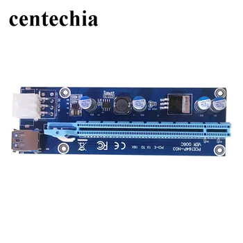 Centechia 60CM PCI-E Express Stāvvadu Karte 1x, lai 16x USB 3.0 Datu Kabelis SATA, uz 6Pin IDE Molex Barošanas BTC Miner Mašīna GHMY