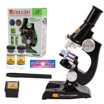 Bērniem CILMES Rotaļlietas 100X-200X-450X Rafinēta Bioloģisko Mikroskopu Bērnu Mikroskopu Komplekts Mājas, Skolas, Zinātnes Izglītības Rotaļlietas, TY501