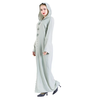 Abayas Sievietēm Ramadāna Caftan Marokens Kaftan Dubaija Abaya Hijab Musulmaņu Kleita Turcija Drēbes Musulman Omāna Lūgšanu Islāma Apģērbi