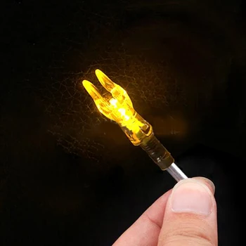 6pcs Automātiski Izgaismo Nocks Bultiņas Nock Pin Loka šaušana LED Apgaismota Nock ID 5.3 mm Loka šaušanas Bultas, Vārpstas Piederumi