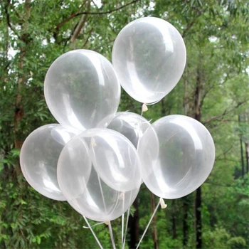30pcs/daudz 12inch 2.8 g, Skaidrs, Lateksa Balonu Pārredzamu Balonu, Kāzu Dekorēšana Puse Balonu Happy Birthday Party Piederumi