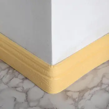 Pašlīmējošas Baseboard Sienas Uzlīmes PVC 3D Grīdlīstes Uzlīme Kāju Līnijas Rāmja Ūdensizturīgs Stūra Sienas Decal Fona, Mājas Dekoru