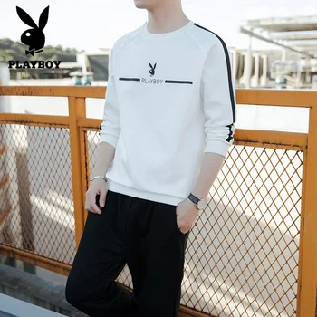 Playboy Moderns Vīriešu Modes Silts korejas Slim Beisbola Vienotu Sporta, Casual Pieskaņotu Uzvalku Drēbes