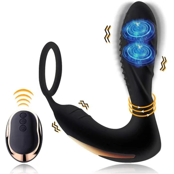 APHRODISIA Silikona Vīriešu Prostatas Massager Anālais Vibrators 10 Ātrumu Seksa Rotaļlietas Vīriešiem Bezvadu Tālvadības Butt Plug Ar Gredzenu
