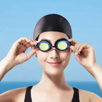 YunMai HD Anti-Miglas Peldēšanas Brilles Komplekts Sievietēm, Vīriešiem, Peldēšanas Brilles Professional Ar ausu aizbāžņi Deguna Klipsi Electroplate Ūdensizturīgs