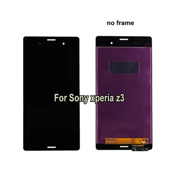 Sony Xperia Z3 D6603 D6633 D6653 LCD Displejs, Touch Screen Digitizer ar karkasa Montāžu single / dual sim kartes + instrumenti