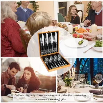16pcs Luksusa Sudrablietas Dinnerware uzstādīt Sudraba Pārklājumu Kāzu Galda piederumi no Nerūsējoša tērauda Vakariņas uzstādīt Retro Galda Ziemassvētku Puse
