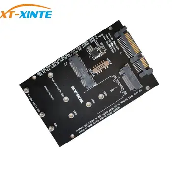 XT-XINTE 2.5 collu SATA 6.0/gb / s uz M2 NGFF(SATA) mSATA SSD Aadapter Kartes MSATA ar SATA Converter Karti 2242 2280 2260 SSD