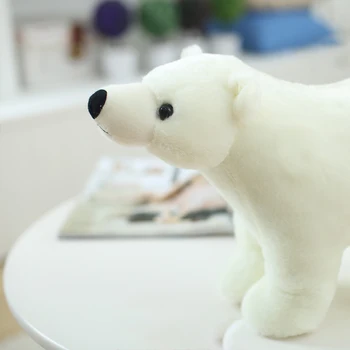 20/25/35/45cm Super Jauki Polar Bear Ģimenes Plīša Pildījumu Placating Rotaļlieta Dāvana Bērniem M065