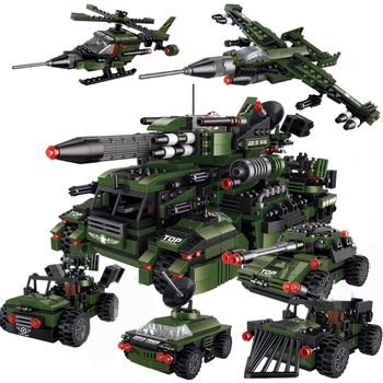 Militāro montāžai, celtniecības akmeņi, rotaļlietas, bērnu montāža tvertnes ir saderīgs ar LegoINGlys celtniecības bloku rotaļlietas
