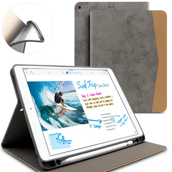 Soft Case For iPad Pro 10.5 collu ( 2017 Jauns ) PU Ādas Smart Cover Ar Zīmuļa Turētāju Auto Sleep/Wake Apple iPad Pro 10.5