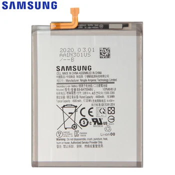 SAMSUNG Oriģinālā Rezerves Akumulatoru EB-BA705ABU Samsung Galaxy A70 A705 SM-A705 Autentisks, Tālruņa Baterijas 4500mAh