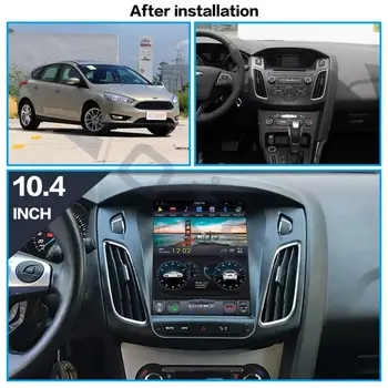 Android 8.1 Tesla Styel Auto DVD Atskaņotājs, GPS Navigācijas Ford Focus 2012-2017 Vertikāla ekrāna Auto Radio Vadītājs Vienību Carplay lentes