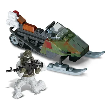 Mega Bloks militārpersonu PUBG Karavīri Motociklu Ieroci Pack Ieroci Bunkuru Ķieģeļu Spēle Modeli, Celtniecības Bloki, Rotaļlietas Bērniem