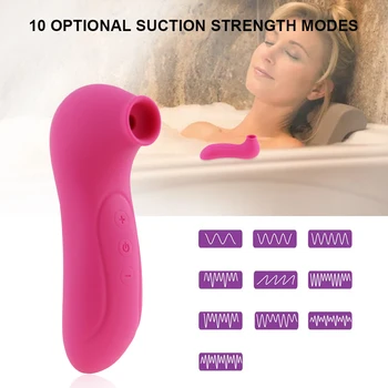 Klitora Nepieredzējis Vibrators Vibratori 10 Intensitātes Režīmi Seksa Rotaļlieta Sievietēm Krūšu galu Zīdējs Erotiska Pieaugušo Seksa sievietes klitora rotaļlietas