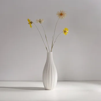 Keramikas Hidroponiskas Vāze Sausie Ziedi Garš Vāze Dekori Telpu 2020 Galda Dekorēšana Dzīvojamā Istaba Vienošanās Eiropas Mājas Dekoru