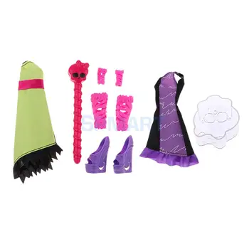 Stilīgs Tērpiem Puse Kleita-up Piederumi DIY Paintable Kleita Apģērbs Par Monster High Lelles