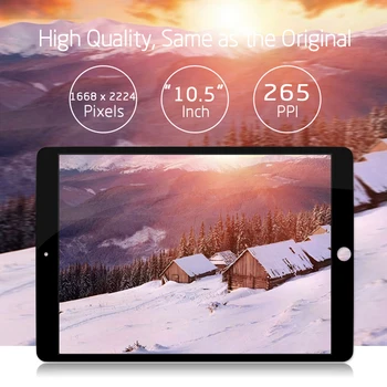 Oriģinālā iPad Pro 10.5 A1709 A1701 LCD Displeja Matrica Touch Screen Tablet Digitizer Asamblejas nav Pogu Home EMS 3140 3141