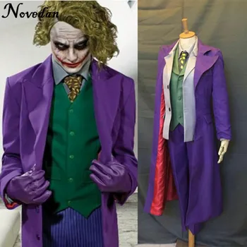 Dark Knight Joker Kostīmu Pilns Uzvalks Jaka, Mētelis, Krekls, Bikses Fantasia Vīriešiem Pasūtījuma Filmas Helovīna Cosplay Kostīms