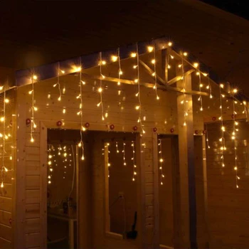 10*0,5 m LED Aizkaru Gaismas Brīvdienu Puse String Gaismas Āra Kāzu Festivāls Ziemassvētku Vainags Apgaismojums Dekorēšana JL