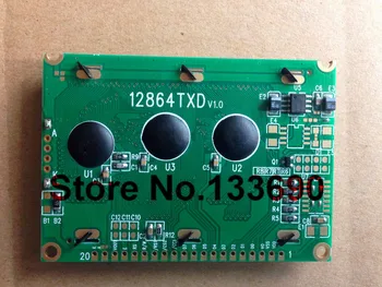 1gb 5V saderīgu WG12864B 128x64 75mmx52.7mm Punkti Grafiskais Zils LCD Displejs modulis KS0107 KS0108 Kontrolieris Jaunu ekrāna panelis