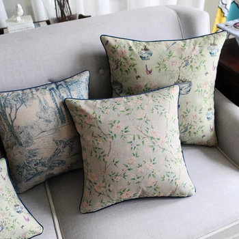 Ziedu spilvens segums jaungada spilvens, Dekoratīvs Spilvens segtu mājas dekoru plānas veļa mest spilveni uz dīvāna