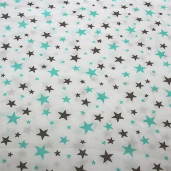 50x40cm 6pcs/set 3 krāsas stars Kokvilnas Auduma quilting Bērnu Audums Bērnu gultas raibs audu mājas Tekstila auduma Šūšanai