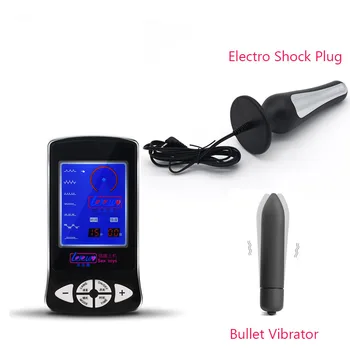 Elektro Šoks, Izmērs M Vīriešiem Sievietei Anālais Plug Vibrators Ar Elektrisko Butt Plug Stimulāciju, Anālo Dilator Vibrējošais Seksa Rotaļlietas