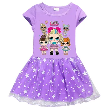 L. O. L Pārsteigums! Princese Vasaras Kleitas Mežģīnes Īsām Piedurknēm Tutu Toddler Cosplay Party Ziemassvētku Kleita Svārki Apģērbu Dāvanu