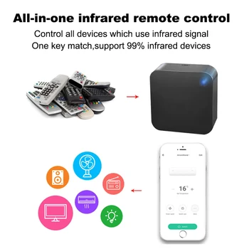Mini WiFi IS Tālvadības Gaisa Kondicionētājs, TV, Smart Mājas Automatizācijas Universālā Tālvadības pults, Lai Alexa,Google Home Tuya Smart