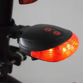 Wasafire MTB Ceļu Aizmugures Taillight Lukturis 5 LED+2 Lāzera Velosipēdu atstarotājs Gaismas Velosipēdu Velosipēds Gaiši Drošības Brīdinājums Nakts Izjādes