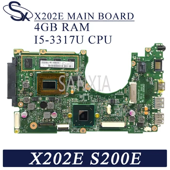 KEFU X202E Portatīvo datoru mātesplati par ASUS X202E X201E S200E X201EP sākotnējā mainboard 4 GB-operatīvā ATMIŅA I5-3317U
