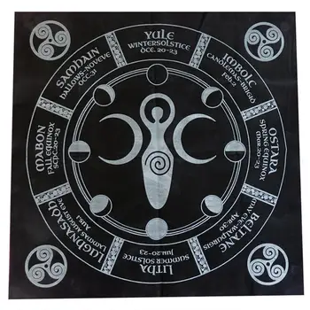 Retro Altāra Tarot Kartes Soma Puse, Galdautu, Galda Spēles Sun Moon Galdauts, Lai Zīlēšana Wicca Velveteen Gobelēns