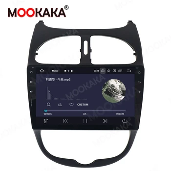Android 10.0 64GB PX6 Auto Multimedia Player Peugeot 206 2000-2016 GPS Navigācija, Radio, DVD Atskaņotāju, Auto Stereo Galvas Vienības DSP