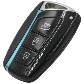 3 Pogu, Smart Tālvadības Atslēgu Piekariņu Hyundai Santa Fe 433MHz ar ID46 Čipu FCCID:95440 2W500