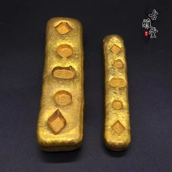 Retro Xianfeng nianlichang Jinpu lielu antīka zelta kūka