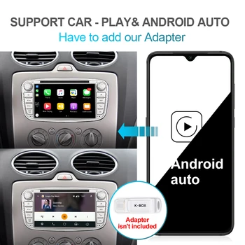 Isudar PX6 2 Din Android 10 Automašīnas Radio FORD/Focus/ - S-MAX/Mondeo/C-MAX/Galaxy Automašīnu Multimediju Atskaņotājs, Video GPS USB DVR Kamera, FM