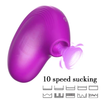 Krūšu galu Zīdējs Vibrators, USB Uzlāde Klitora Nepieredzējis Stimulators Krūts Palielināt Massager SexToy Sievietēm Sieviešu Masturbator