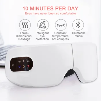 USB apkures 10s tvaika karstā komprese Bluetooth miega acu maska anti-tumšos lokus acu maska massager acu nogurums palīdzības miega