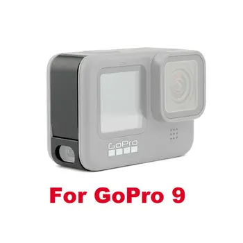 Sporta Kameras Uzlādējams Pusē seguma Metāla GoPro Hero 9 Sporta Kameru, nepievelk putekļus, Akumulatora Vāku Durvju Mājokļu Gadījumā
