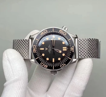 Mens Watch Ūdensizturīgs Nav Laika, lai Mirst Automātiskā vīriešu rokas pulksteņi Limited Edition Kapteinis Džeimss bonds ir 007 Diver 300M Skatīties Dizainers