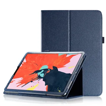 Slim Litchi Flip Stends PU Leather Ādas Magnēts Smart Miega Korpusa Vāciņu Būtiska Capa Gadījumā ar Apple iPad Pro 11 2018 11 collu Planšetdatoru